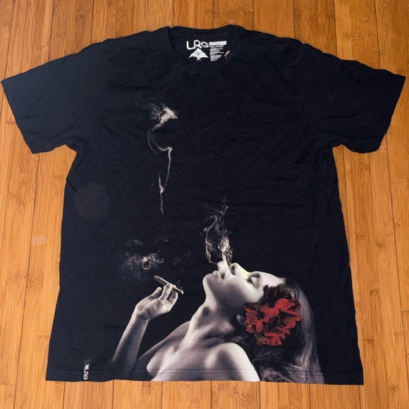 LRG Black Tee with Artistic Graphic - Picture 1 of 4